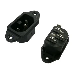IEC C6 3 Pin Ac Inlet Socket