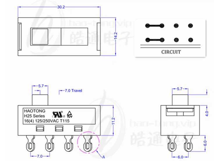 Solder Terminal Slide Switch