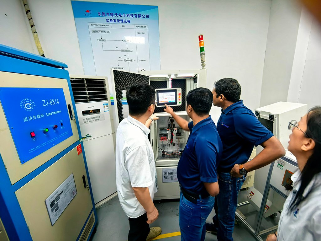 The customer visited our laboratory