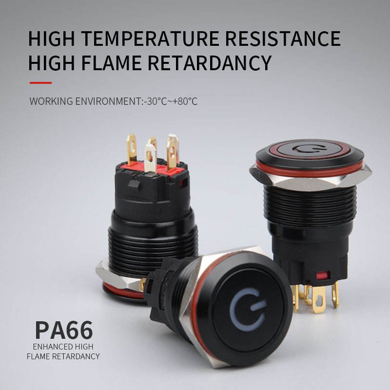 19mm Push-button switch with lights